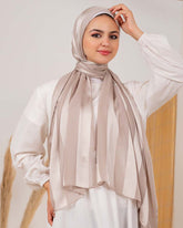 Satin chiffon scarf